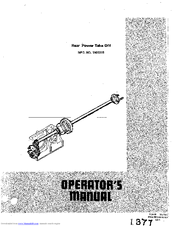 Snapper 1377 Operator's Manual