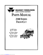 MASSEY FERGUSON 1692512 Parts Manual