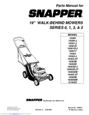 Snapper 19301-2 Parts Manual