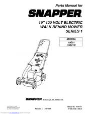 Snapper 19E01D Parts Manual