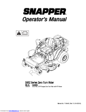 Snapper 285Z Series Operator's Manual