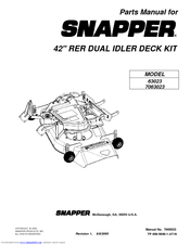 Snapper 63023 Parts Manual
