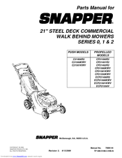 Snapper C21501KWV Parts Manual