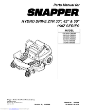 Snapper 7800393 Parts Manual