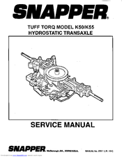 Snapper K50 Service Manual