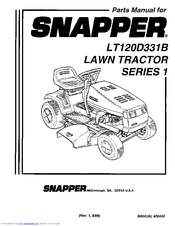 Snapper LT120D331B Parts Manual