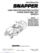 Snapper 2690509 Parts Manual
