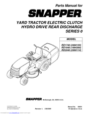 Snapper RD1740, RD1840, RD2040 Parts Manual