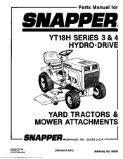 Snapper YT18H Series 3 Parts Manual