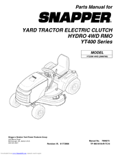 Snapper YT2350 4WD Parts Manual