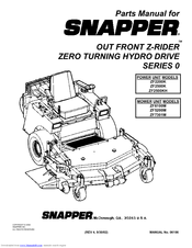 Snapper ZF2200K, ZF2500K, ZF2500KH, ZF Parts Manual