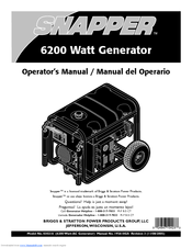 Snapper 6200 Operator's Manual