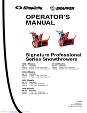 Snapper 9560 Operator's Manual
