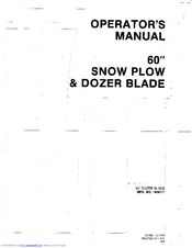 Simplicity 1690771 Operator's Manual