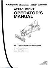 Snapper 1724089 Operator's Manual