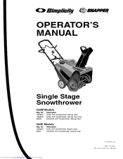 Snapper SS5200R Operator's Manual