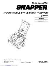 Snapper SS5220E Parts Manual