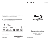 Sony 4-169-142-11(1) Operating Instructions Manual
