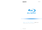 Sony BDP - S1E Operating Instructions Manual