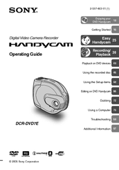 Sony Handycam DCR-DVD7E Operating Manual
