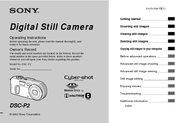 Sony DSC-P2 - Cyber-shot Digital Still Camera Operating Instructions Manual