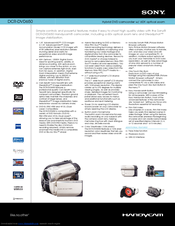 Sony DCR-DVD650 - Hybrid Dvd Camcorder Specifications