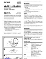 Aiwa XP-SR320 Operating Instructions Manual