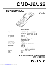 Sony CMD-J26 Service Manual