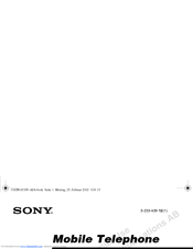Sony CMD-Z7 Operating Instructions Manual