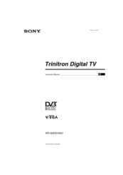 Sony KD-32DX150U Instruction Manual