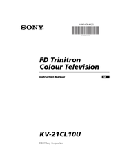 Sony KV-21CL10U Instruction Manual