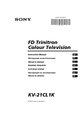 Sony KV-21CL1K Instruction Manual