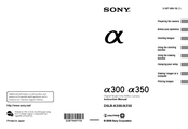 Sony DSLRA350K - Alpha 14.2MP Digital SLR Camera Instruction Manual