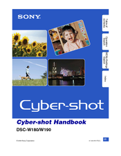 Sony DSC W180 - Cyber-shot Digital Camera Handbook