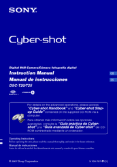 Sony DSC-T20/B Cyber-shot® Instruction Manual