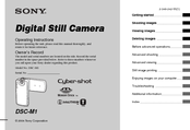 Sony Cyber-shot DSC-M1 Operating Instructions Manual