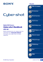 Sony DSC-N2 Cyber-shot® Handbook