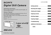 Sony Cyber-shot DSC-U10 Operating Instructions Manual