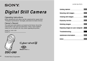 Sony Cyber-shot DSC-U60 Operating Instructions Manual