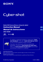 Sony Cyber-shot DSC-W300 Instruction Manual