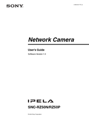 Sony SNC-RZ50P User Manual