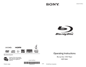 Sony BDP-S550 Operating Instructions Manual