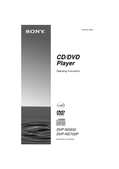 Sony DVP-NS530 Operating Instructions Manual