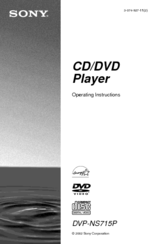 Sony DVP-NS715P Operating Instructions Manual