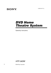 Sony HTP-36DW Operating Instructions Manual