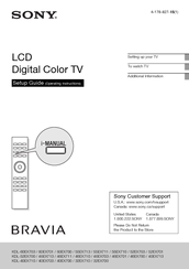 Sony BRAVIA 4-178-827-15(1) Setup Manual