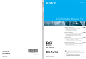 Sony BRAVIA KDL-V26A11E Operating Instructions Manual