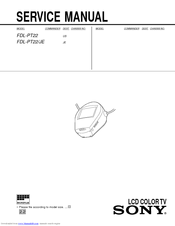 Sony FDL-PT22/JE Service Manual