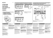 Sony HT-SS1300 Quick Setup Manual