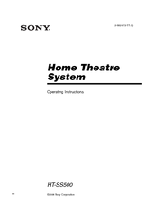 Sony HT-SS500 Operating Instructions Manual
